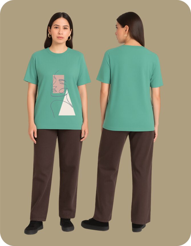 Line"s Printed Roundneck T-Shirt (Colors)