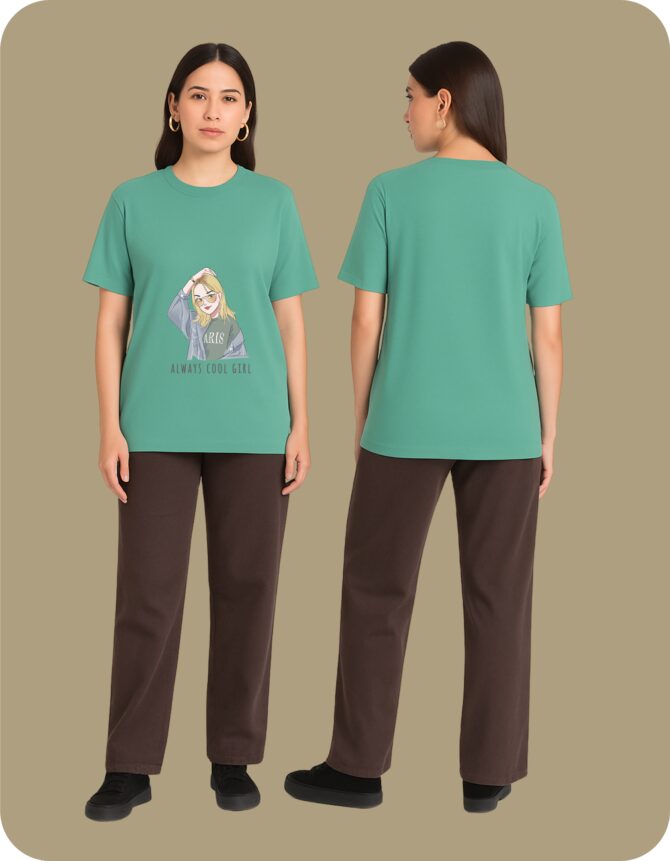 Coolgirl Printed Roundneck T-Shirt (Colors)