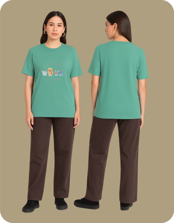 Happy Printed Roundneck T-Shirt (Colors)