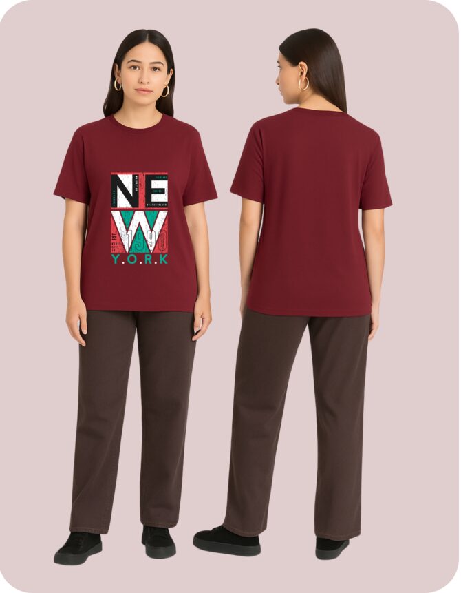 NewYork Printed Roundneck T-Shirt (Colors)