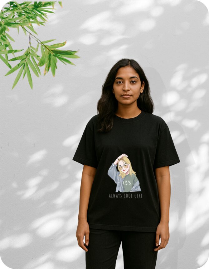 Coolgirl Printed Roundneck T-Shirt (Colors)