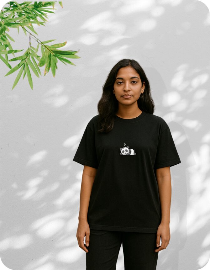 Panda Printed Roundneck T-Shirt (Colors)