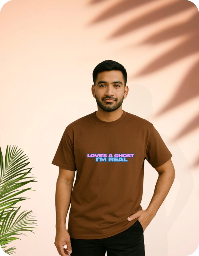 I'M Real Printed Oversized T-Shirts