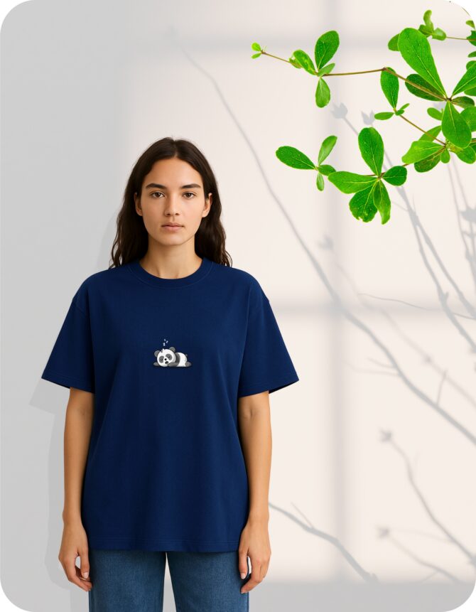 Panda Printed Roundneck T-Shirt (Colors)