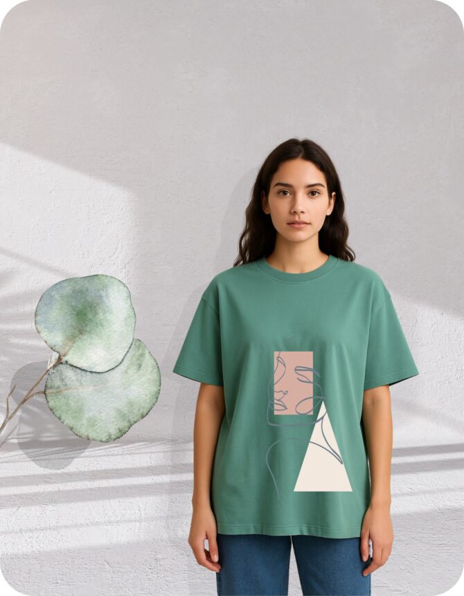 Line"s Printed Roundneck T-Shirt (Colors)