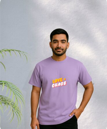 Love Printed Oversized T-Shirts