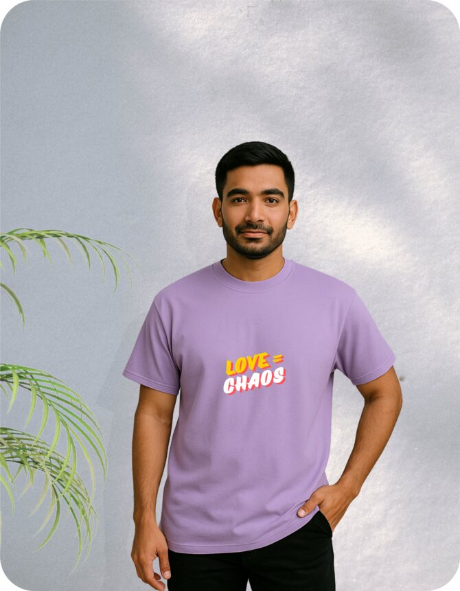 Love Printed Oversized T-Shirts