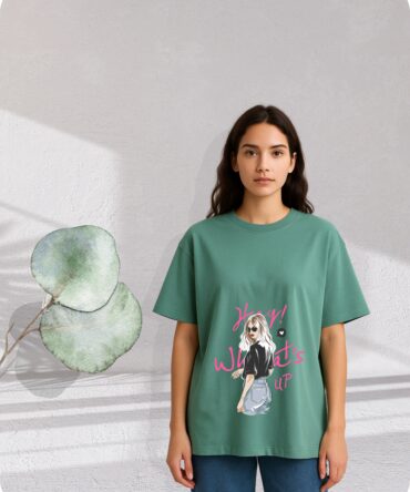 What'sUp Printed Roundneck T-Shirt (Colors)