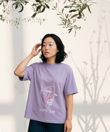 Woo!men Printed Oversized T-Shirts