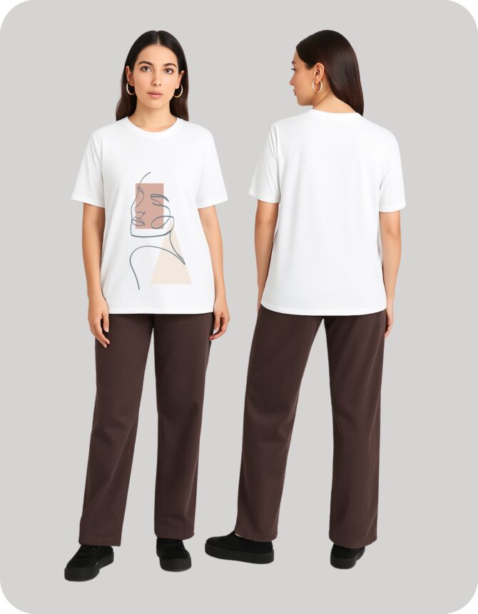 Line"s Printed Roundneck T-Shirt (Colors)