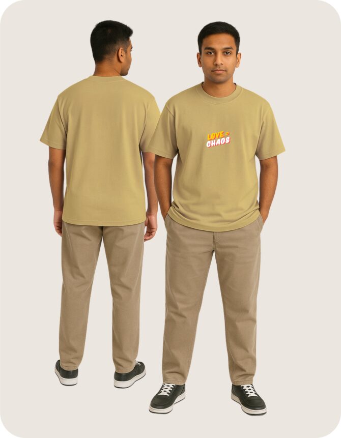 Love Printed Oversized T-Shirts