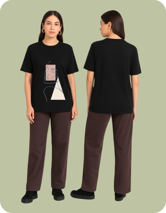 Line"s Printed Roundneck T-Shirt (Colors)