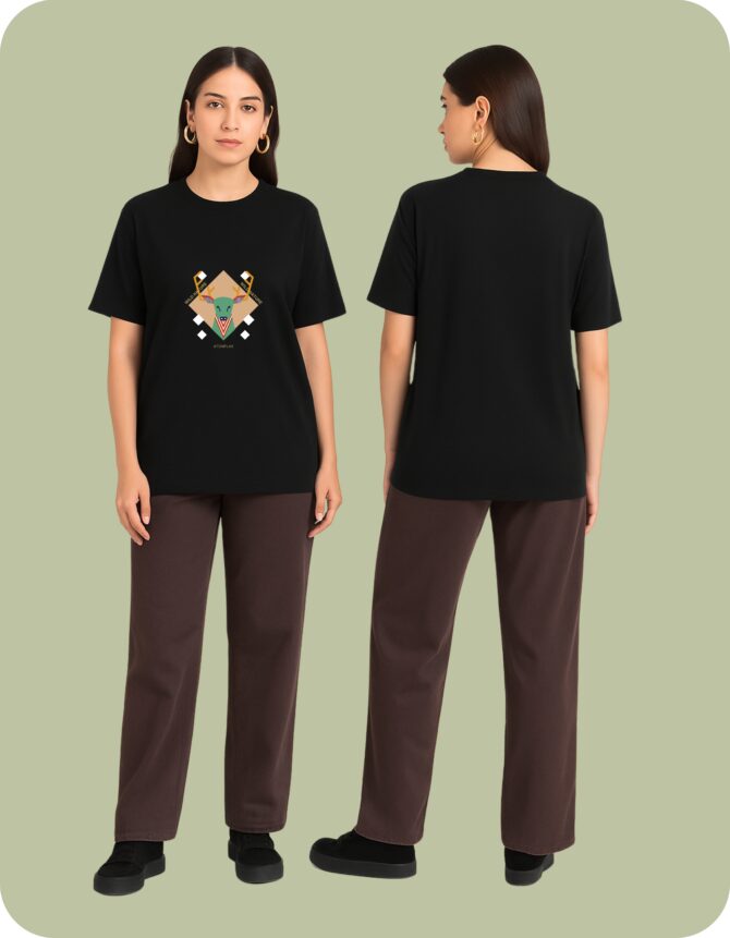 Deer Printed Roundneck T-Shirt (Colors)