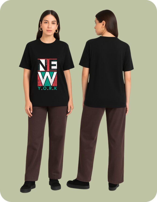 NewYork Printed Roundneck T-Shirt (Colors)