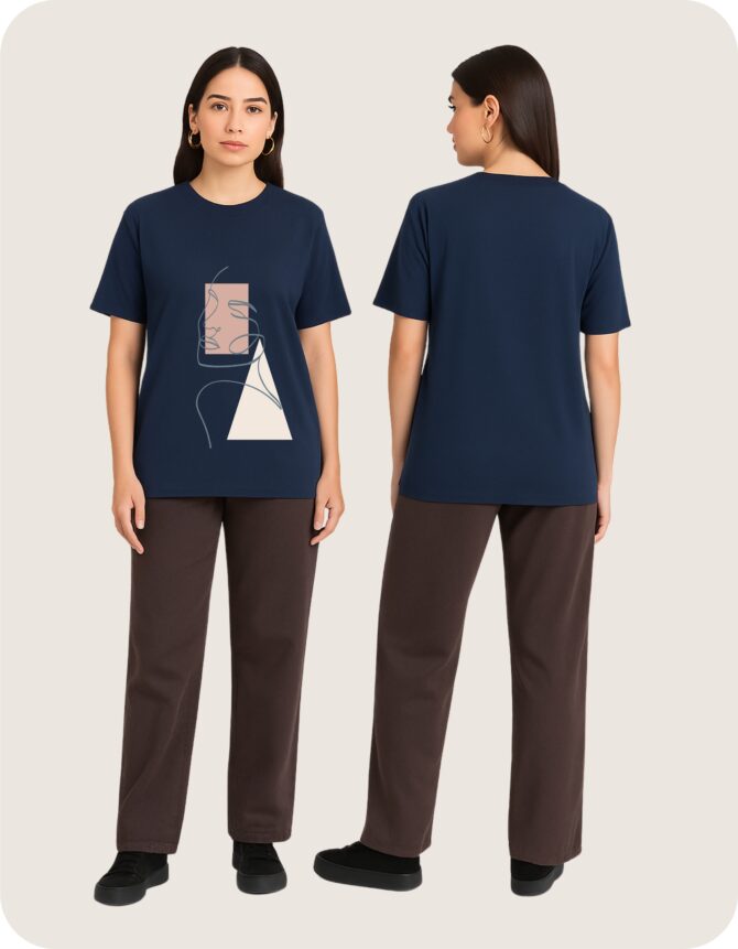 Line"s Printed Roundneck T-Shirt (Colors)