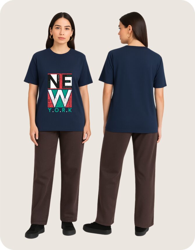 NewYork Printed Roundneck T-Shirt (Colors)