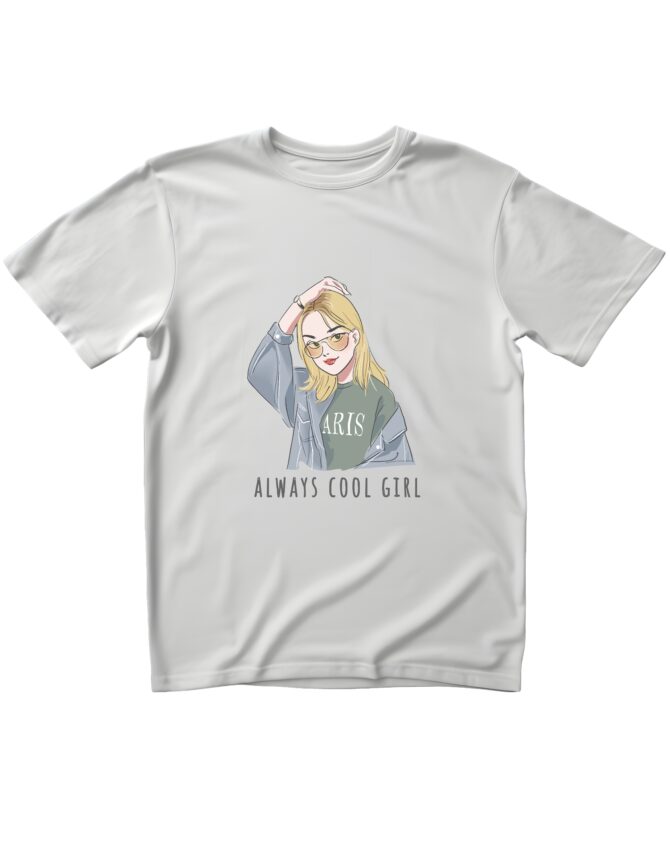 Coolgirl Printed Roundneck T-Shirt (Colors)