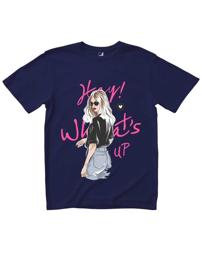 What'sUp Printed Roundneck T-Shirt (Colors)