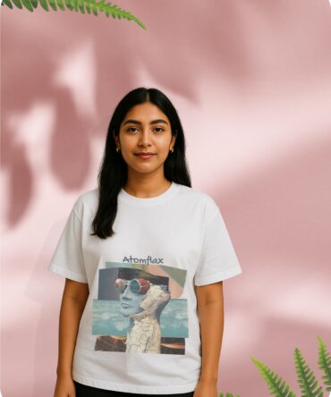 Art of atomflax Printed Oversized T-Shirts