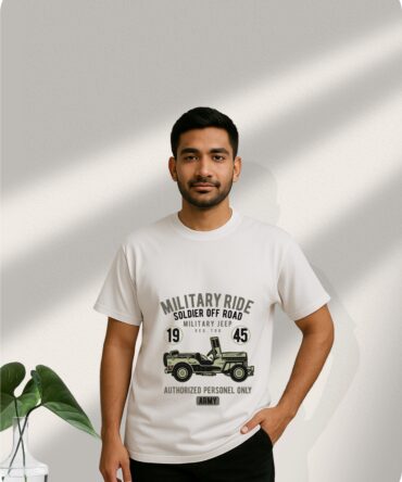 MilitaryRide Printed Oversized T-Shirts