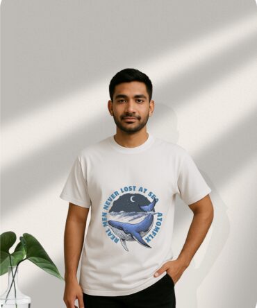 Sea Printed Oversized T-Shirts