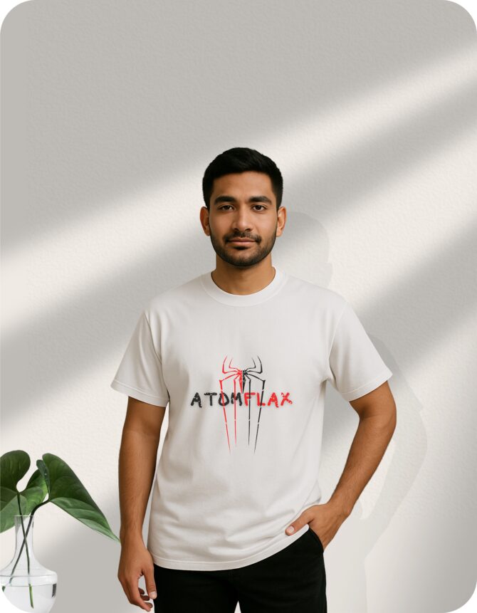 Spider Printed Oversized T-Shirts