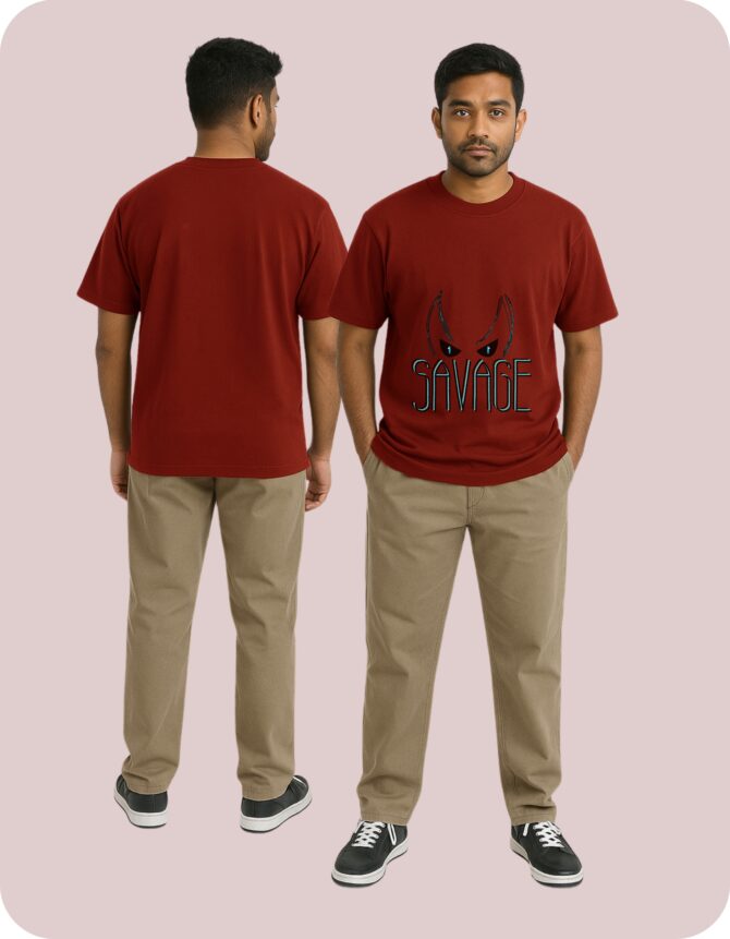 Savage Printed Roundneck T-Shirt (Colors)