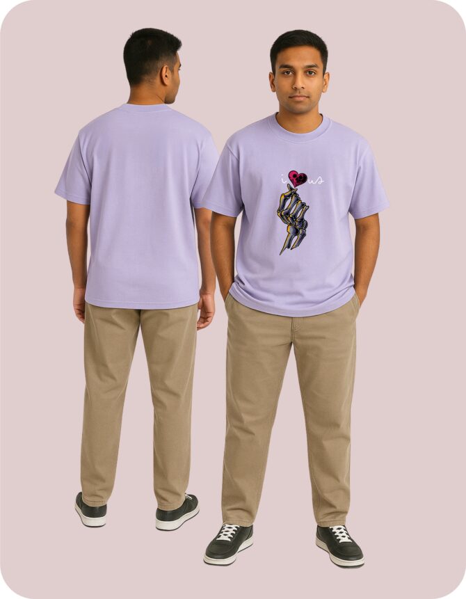 I♥us Printed Oversized T-Shirts
