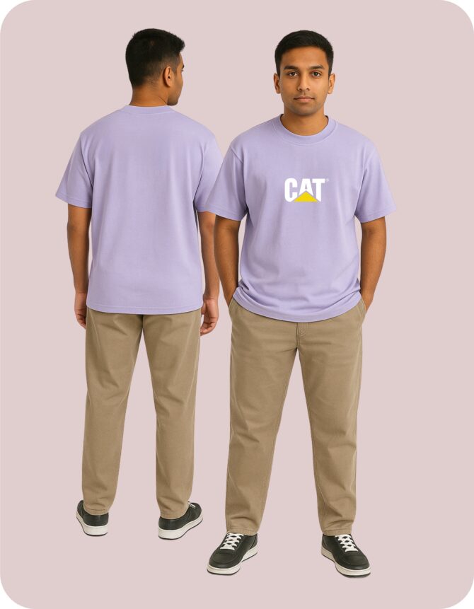 CAT'logo Printed Oversized T-Shirts