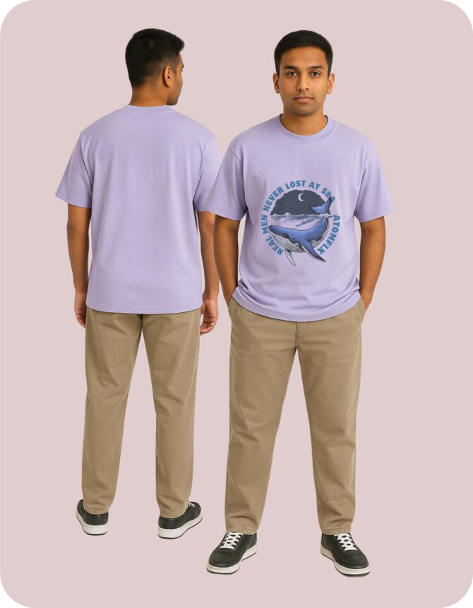 Sea Printed Oversized T-Shirts