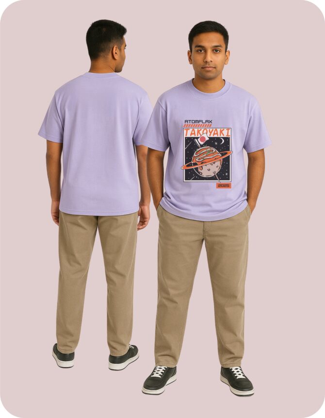 Takoyaki Printed Oversized T-Shirts