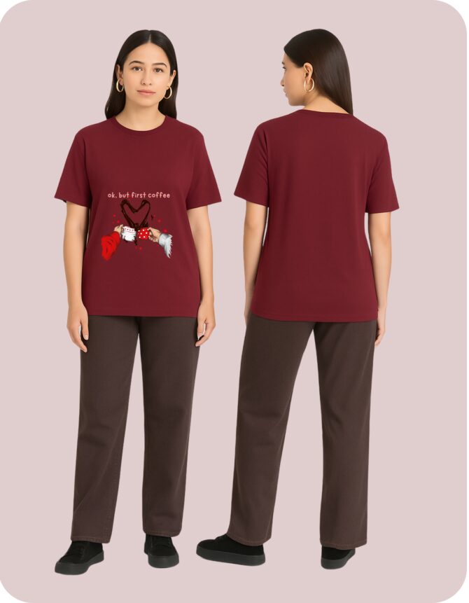 Firstcoffee Printed Roundneck T-Shirt (Colors)