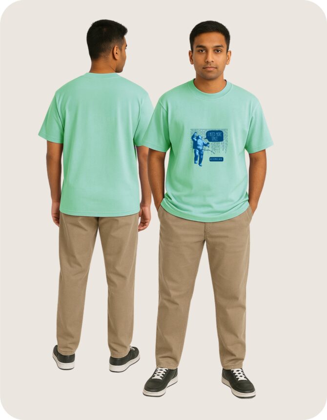 More Space Printed Roundneck T-Shirt (Colors)