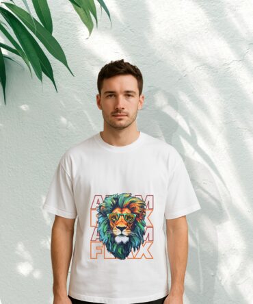 Lion Printed Roundneck T-Shirt (Colors)