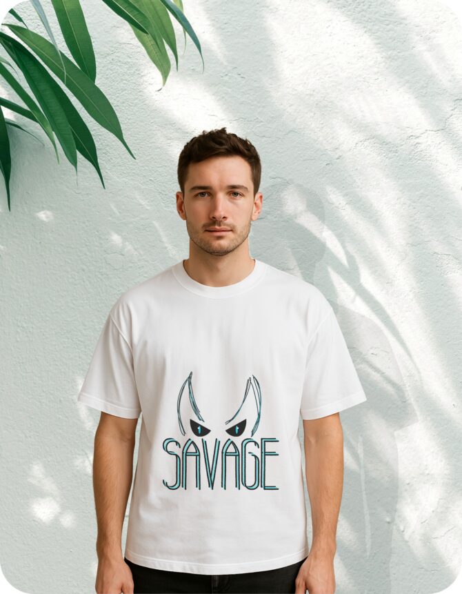 Savage Printed Roundneck T-Shirt (Colors)