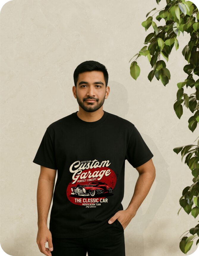 CustomGarage Printed Oversized T-Shirts