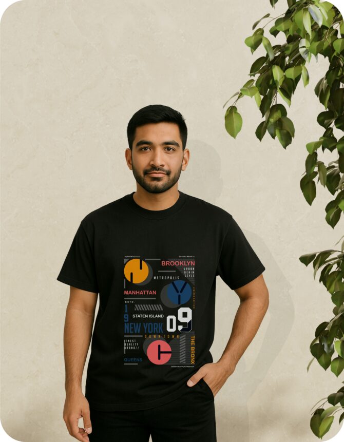 NYC Printed Oversized T-Shirts