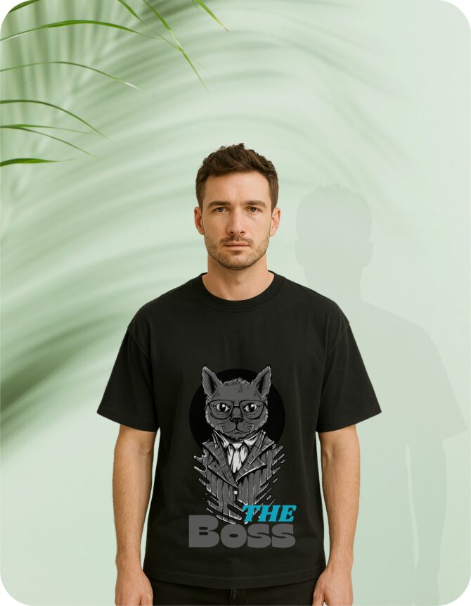 Theboss Printed Roundneck T-Shirt (Colors)