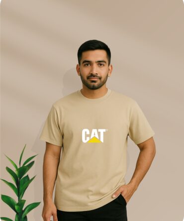 CAT'logo Printed Oversized T-Shirts
