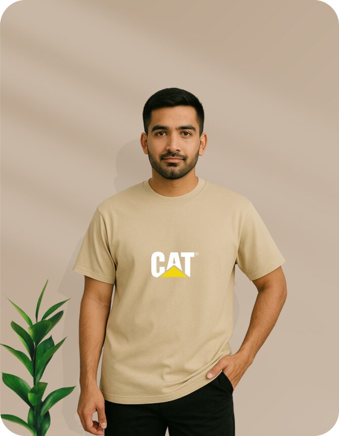 CAT'logo Printed Oversized T-Shirts