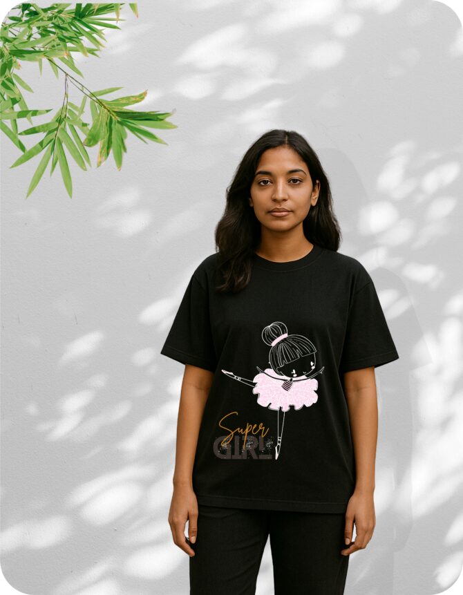 Supergirl Printed Roundneck T-Shirt (Colors)