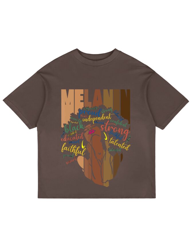 Melanin Printed Oversized T-Shirts