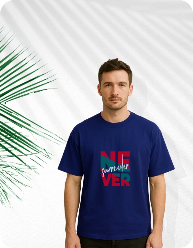 NeverSurrender Printed Roundneck T-Shirt (Colors)