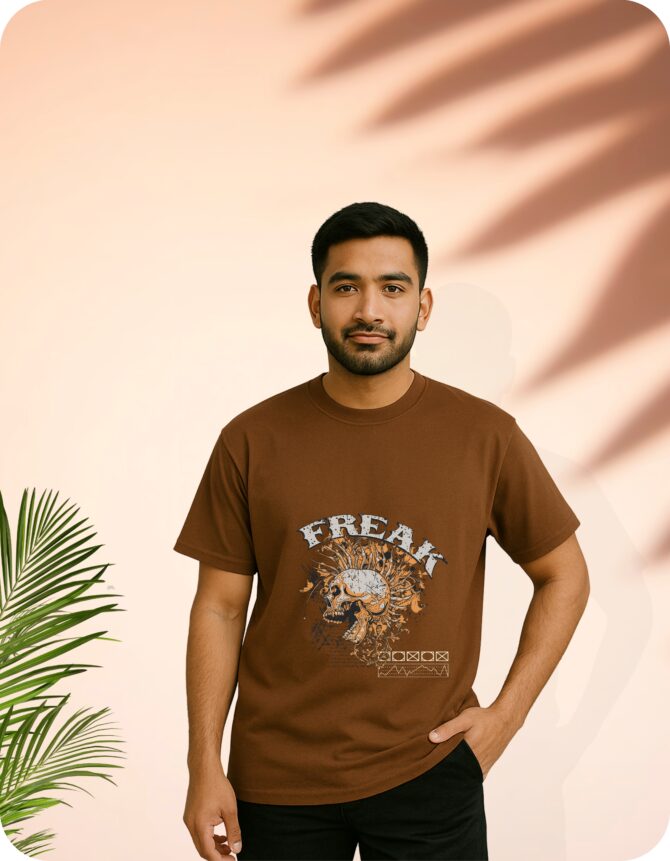 Freak Printed Oversized T-Shirts