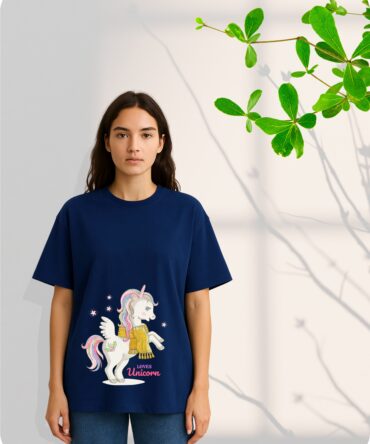 Unicorn Printed Roundneck T-Shirt (Colors)