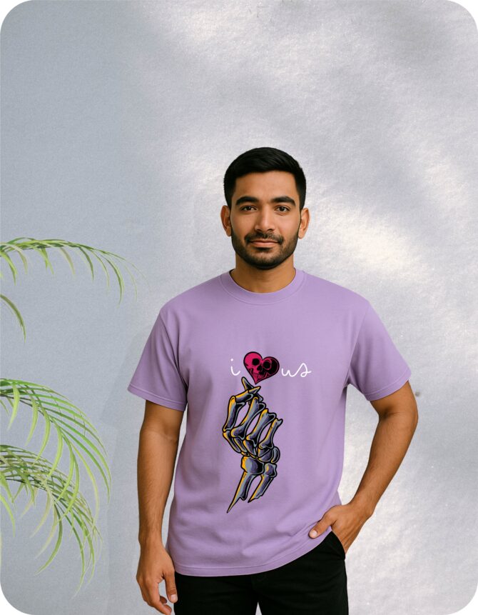 I♥us Printed Oversized T-Shirts