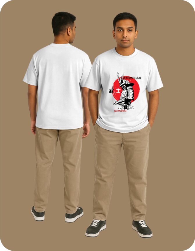 Samurai Printed Oversized T-Shirts