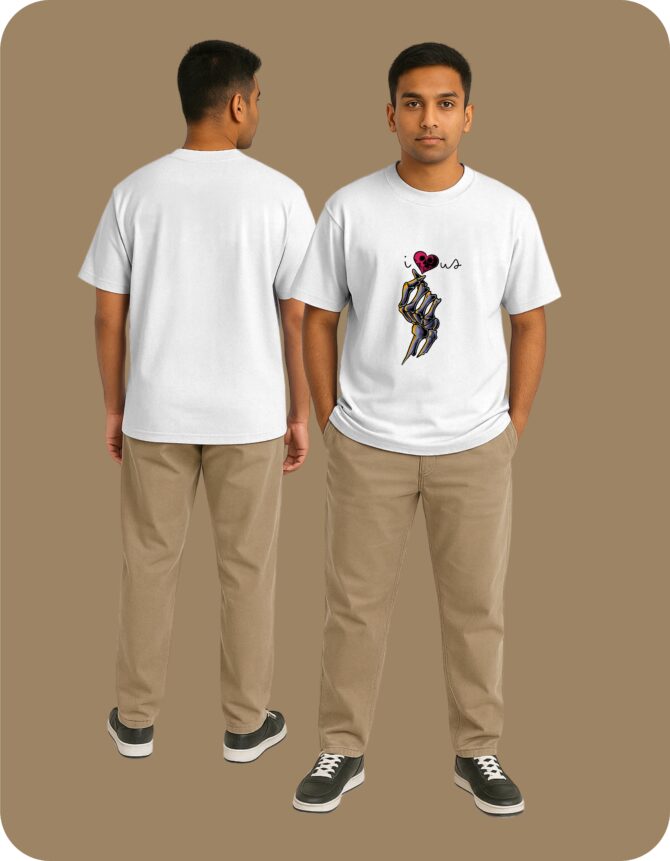 I♥us Printed Oversized T-Shirts