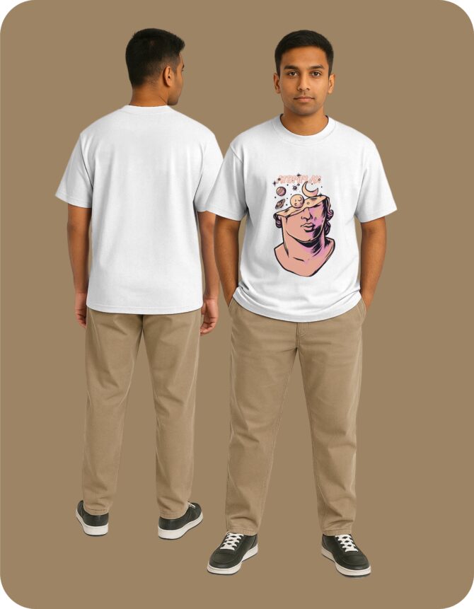 MindSpace Printed Oversized T-Shirts