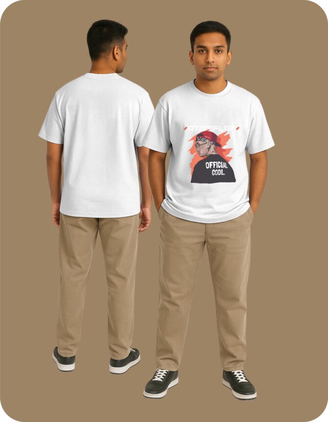 OfficalCool Printed Oversized T-Shirts